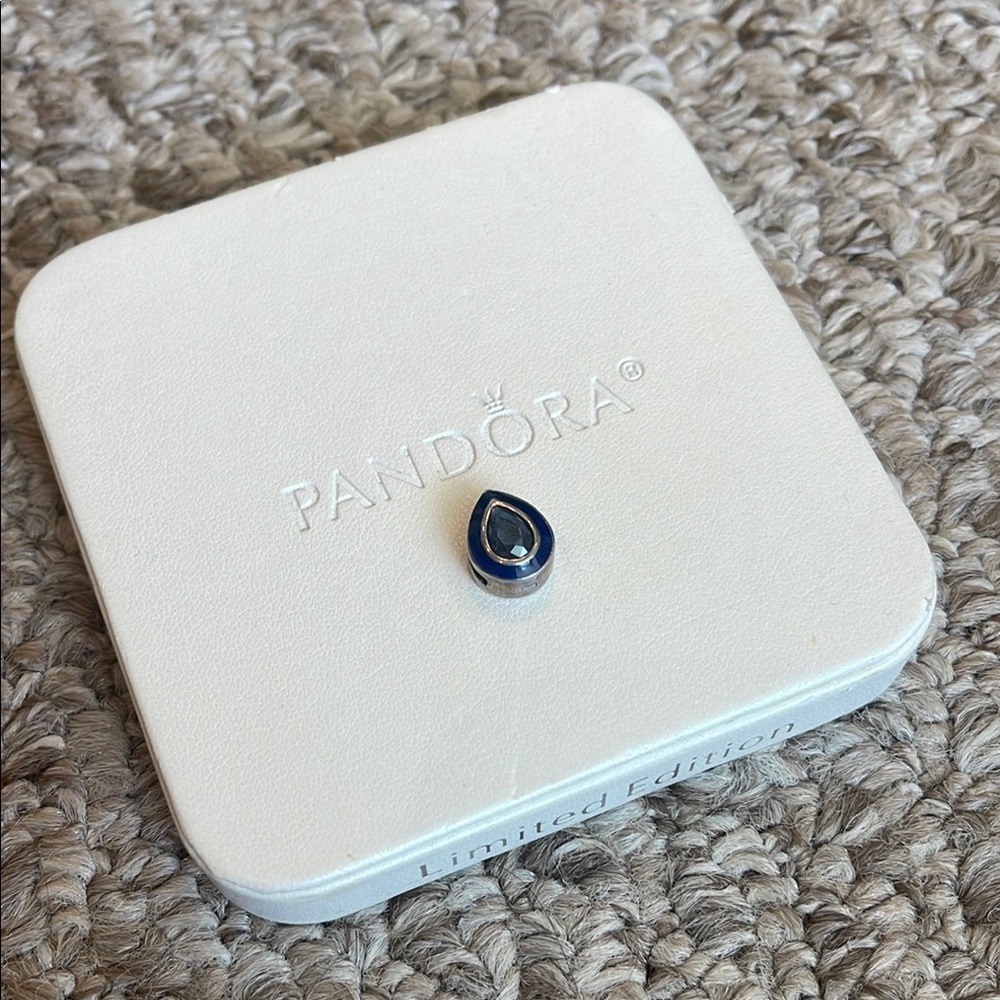 Pandora Blue Teardrop Charm